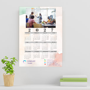 Calendario magnético de fotos corporativas de la e