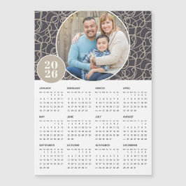 Calendario magnético de fotos de Personalizado gri