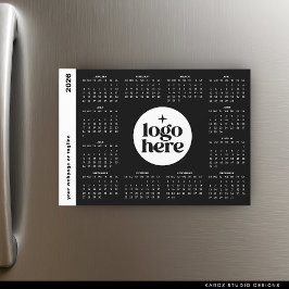 Calendario Magnético de Logo Empresarial 2026 Año