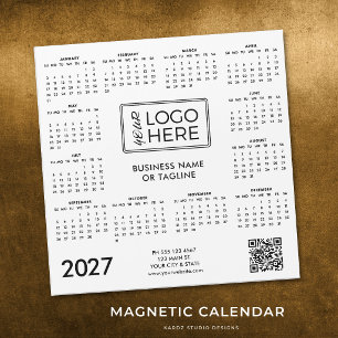 Calendario Magnético de Logotipo Comercial Corpora