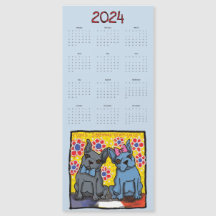Calendario magnético de los Bulldoges franceses 20