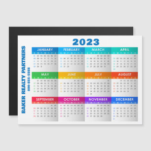Calendario magnético de negocios 2023
