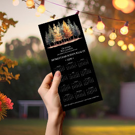 Calendario magnético de negocios 2025 - Bosque/Blk