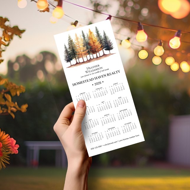 Calendario magnético de negocios 2025 - Bosque/Wht (Subido por el creador)