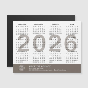 Calendario Magnético de Negocios Personalizados 20