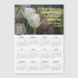 Calendario Magnético de Tulipanes 2027 Proverbios