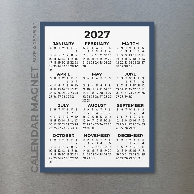 Calendario Magnético del Año Completo 2027 con Bor (Subido por el creador)