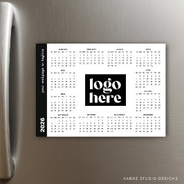 Calendario magnético del logotipo comercial de Whi