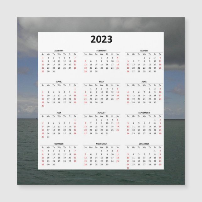 Calendario magnético del Océano Atlántico 2023 (Anverso)