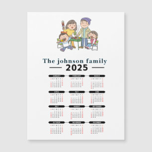Calendario magnético familiar personalizado 2025