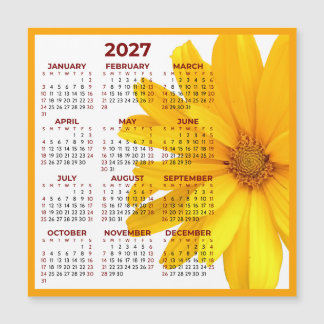 Calendario Magnético Floral Simple Minimalista 202