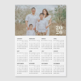 Calendario magnético fotográfico de 2026 para Pers