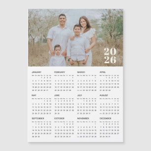 Calendario magnético fotográfico de 2026 para Pers