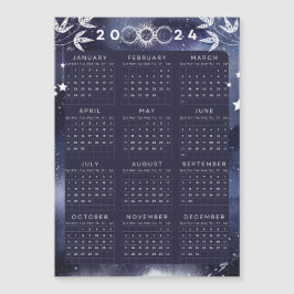 Calendario magnético minimalista 2024