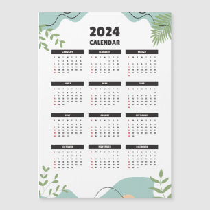 Calendario magnético minimalista 2024
