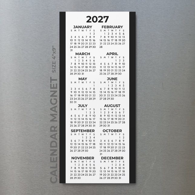 Calendario Magnético Minimalista Básico Año Comple (Subido por el creador)