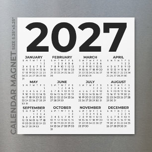 Calendario Magnético Minimalista Simple Básico 202