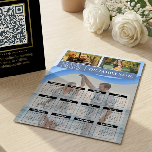Calendario Magnético Personalizado 2026 con Foto y