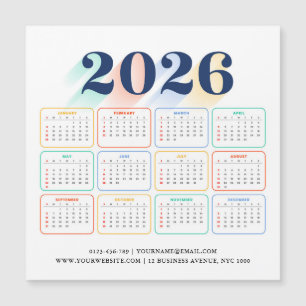 Calendario Magnético Personalizado 2026 – Moderno