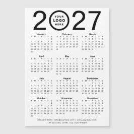 Calendario Magnético Personalizado 2027 con Logoti