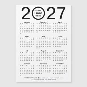 Calendario Magnético Personalizado 2027 con Logoti