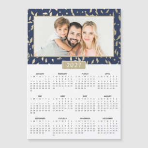 Calendario magnético personalizado de 2027 con fot