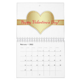 Calendario Magnífica tipografía Purpurina de 12 meses