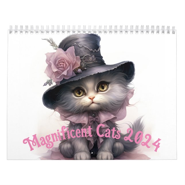 Calendario Magnificent Cats Calendar 2024 (Tapa)