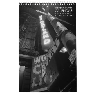 Calendario magnífico de la foto de B&W (cubierta)