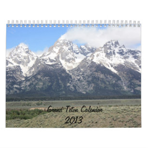 Calendario magnífico de las montañas 2013 de Teton