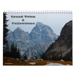 Calendario magnífico de Teton y de Yellowstone
