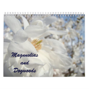 Calendario Magnolias y Flores de Árboles de Cornejos Calendar