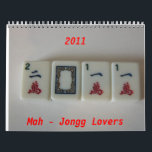 Calendario Mah-Jongg amantes 2011<br><div class="desc">A debe tener calendario 2011 para todos los jugadores mah-jongg. cada mes es una imagen especial que representa el juego con las imágenes,  las palabras grandes y las fechas haciéndolo fácil a read.front y a los diseños de la parte posterior.</div>