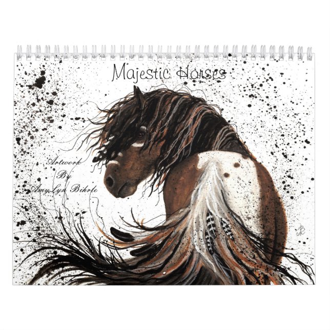 Calendario Majestic Horses Art By Bihrle Calendar (Tapa)