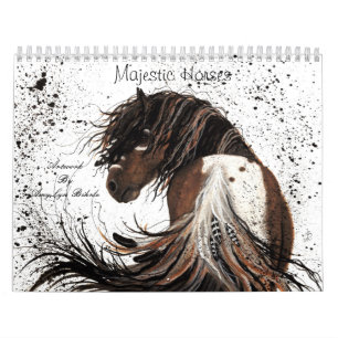 Calendario Majestic Horses Art By Bihrle Calendar 