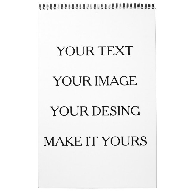 Calendario Make Your Own Simple Not Transparent (Tapa)