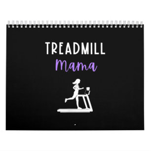 Calendario Mamá de Treadmill Mama Runner Se Está Ejecutando