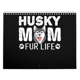 Calendario Mamá Husky de por vida Diversión divertida del d