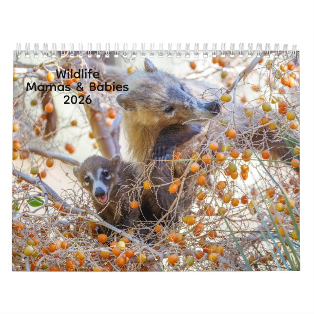 Calendario Mamas & Little Ones: A 2026 Wildlife Calendar (Tapa)