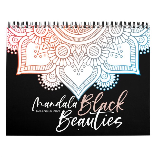 Calendario Mandala Malbuch für Erwachsene - Black Beauties (Tapa)