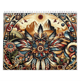 Calendario Mandalas nativas estadounidenses