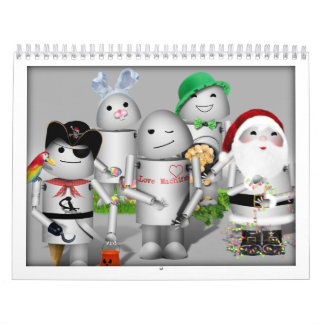 Calendario ¡Mantén Robo-x9 cerca para el Año Nuevo!