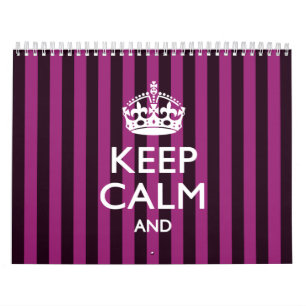 Calendario Mantener CALMA Mensual Personalizada Y Su Texto 20