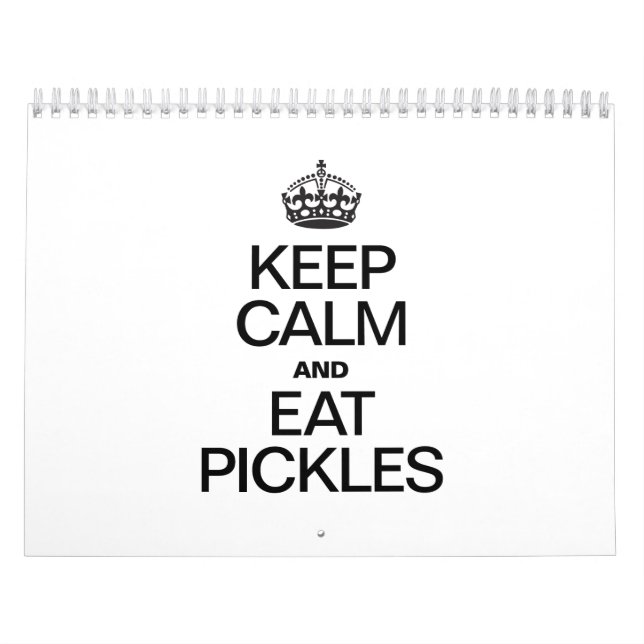 CALENDARIO MANTENER LA CALMA Y COMER PICKLES (Tapa)