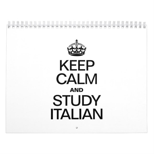 CALENDARIO MANTENER LA CALMA Y ESTUDIAR ITALIANO (Tapa)
