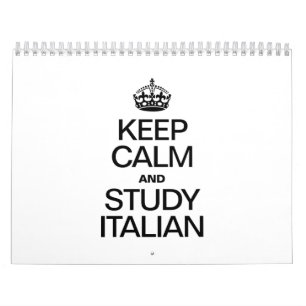 CALENDARIO MANTENER LA CALMA Y ESTUDIAR ITALIANO
