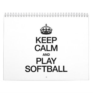 CALENDARIO MANTENER LA CALMA Y JUGAR EL SOFTBALL
