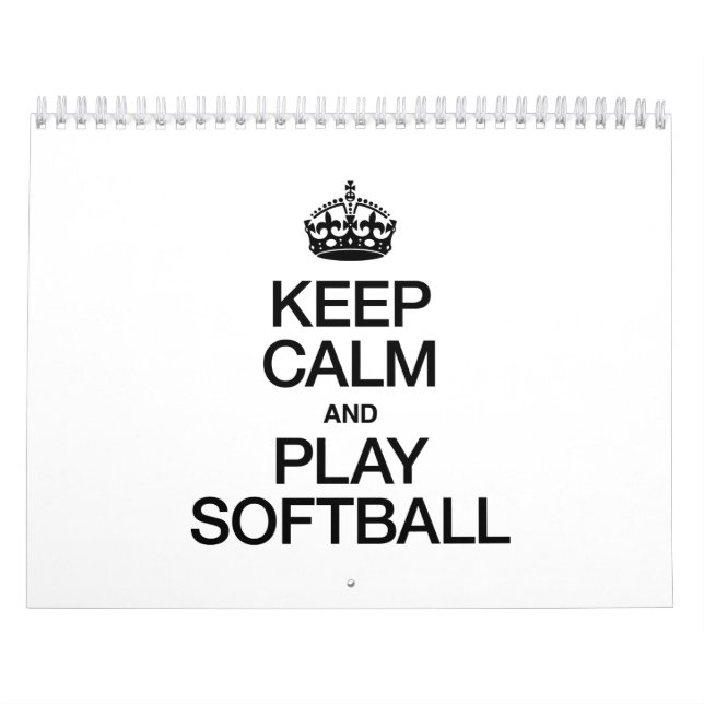 CALENDARIO MANTENER LA CALMA Y JUGAR EL SOFTBALL (Tapa)
