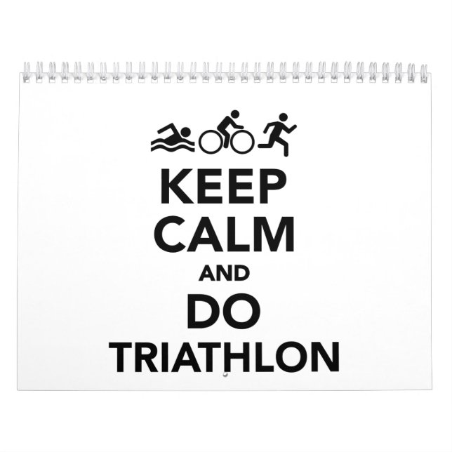 Calendario Mantenga tranquilo y haga el triathlon (Tapa)