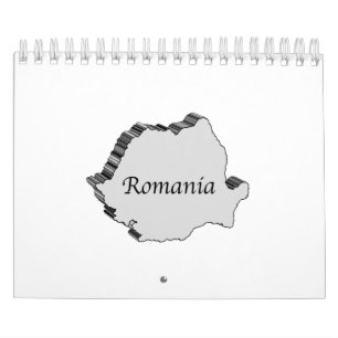 Calendario Mapa 3D de Rumania